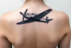 Corsair plane landing tattoo idea