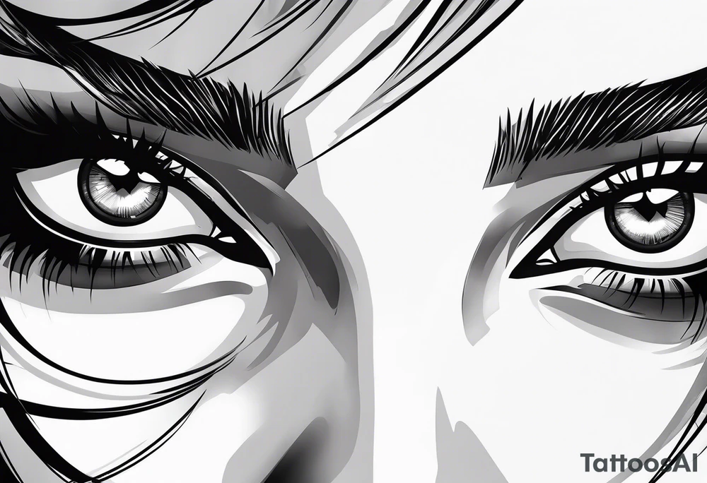 Harley quinn eyes tattoo idea