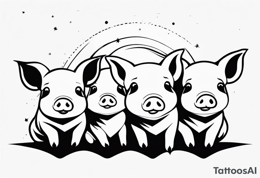 pigs tattoo idea