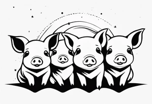 pigs tattoo idea