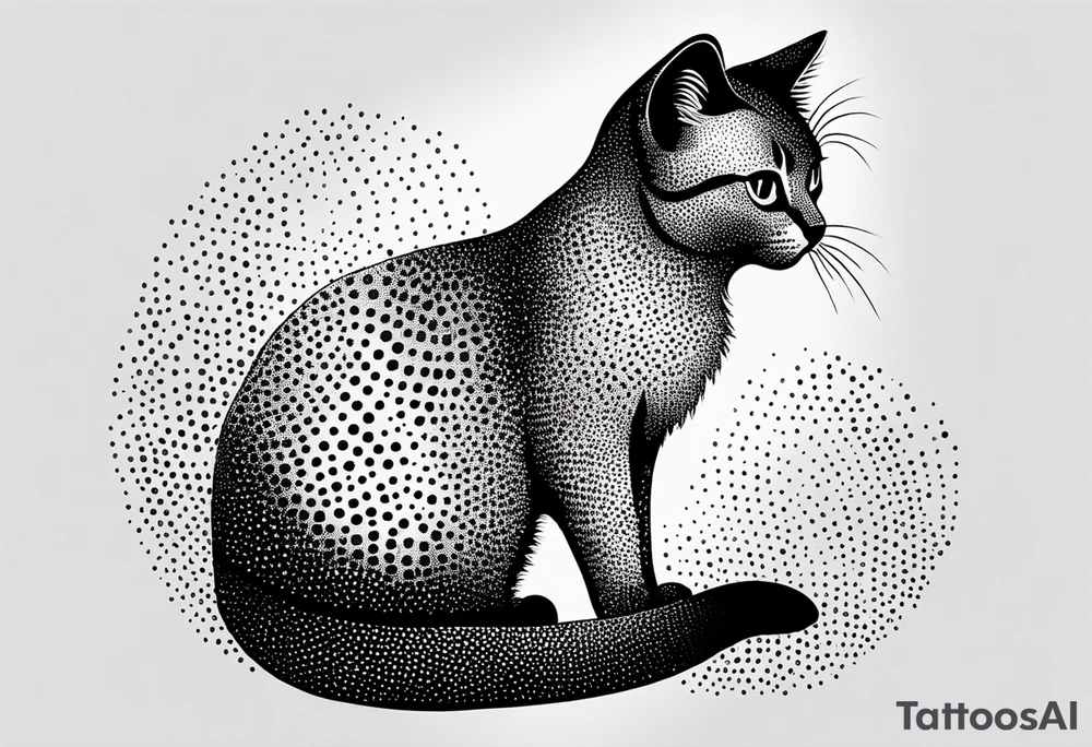 Sweet little Cat tattoo idea
