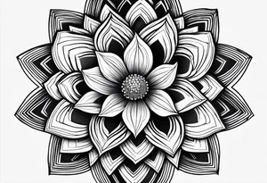 a flower within a galaxy. the galaxy should be bigger, the tattoo will fit on a leg tattoo idea