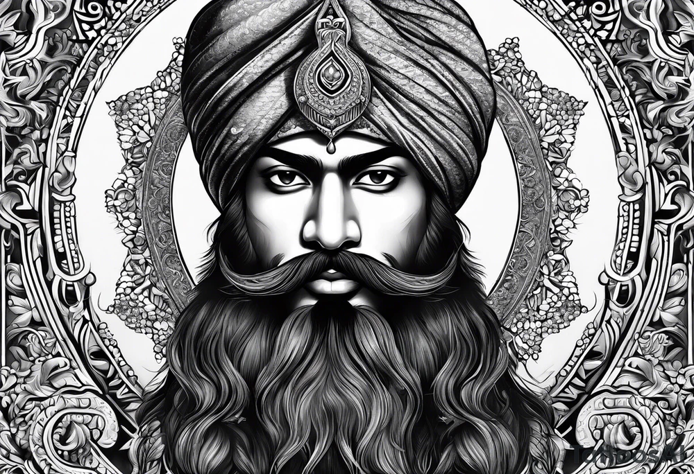 Hari Singh nalwa Sikh army tattoo idea