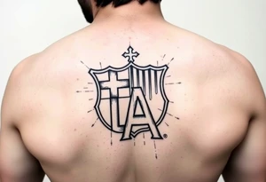 Vinny 01 29 2015 one dope soul one piece fc barcelona la dodgers blend tattoo idea