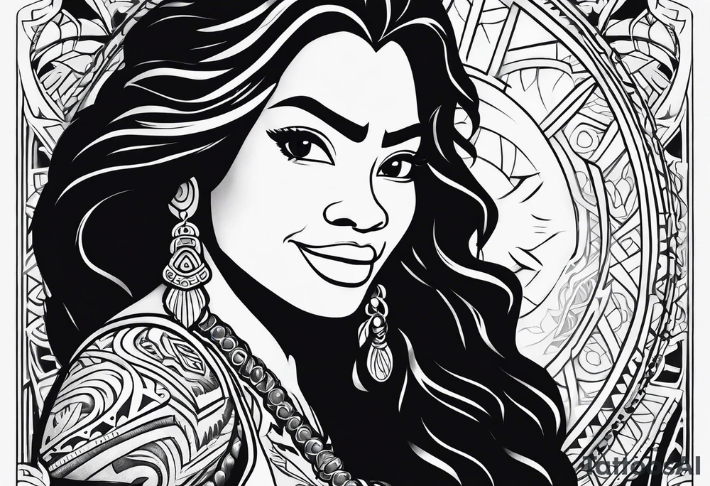 Moana from disneyland tattoo idea