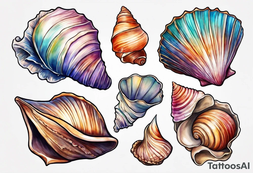junopia seashell tattoo idea
