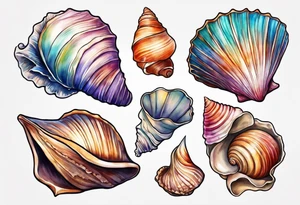 junopia seashell tattoo idea
