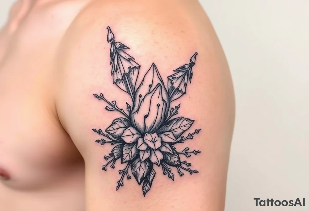 Nature tattoo inspired by shake the frost by Tyler childers tattoo idea