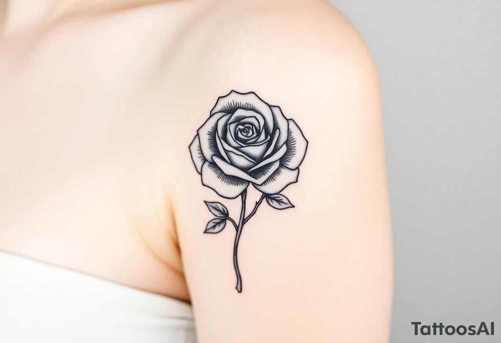 rose tattoo idea