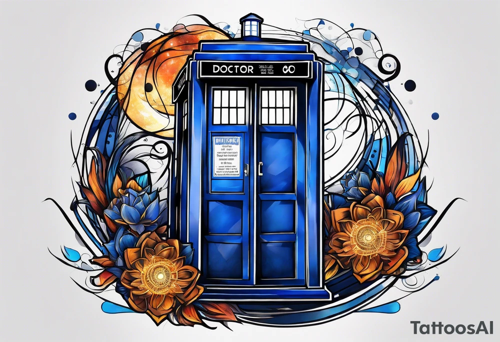 Doctor who tardis tattoo idea