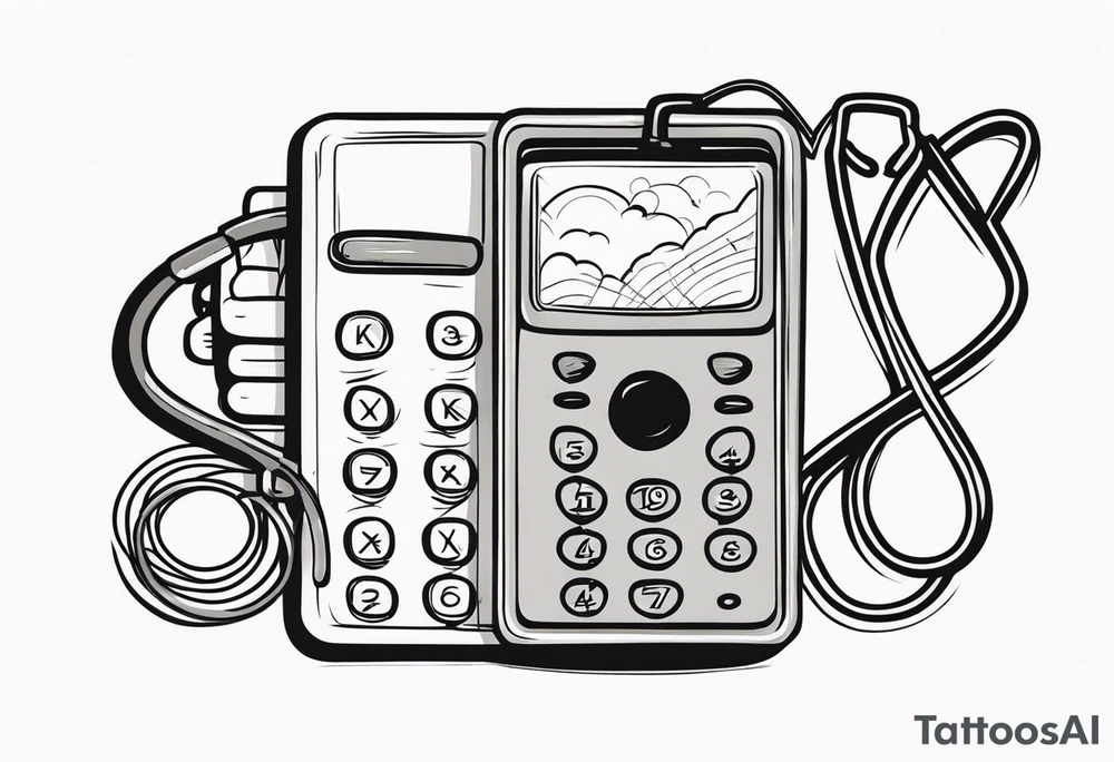 CALCULATOR
, STETHOSCOPE tattoo idea
