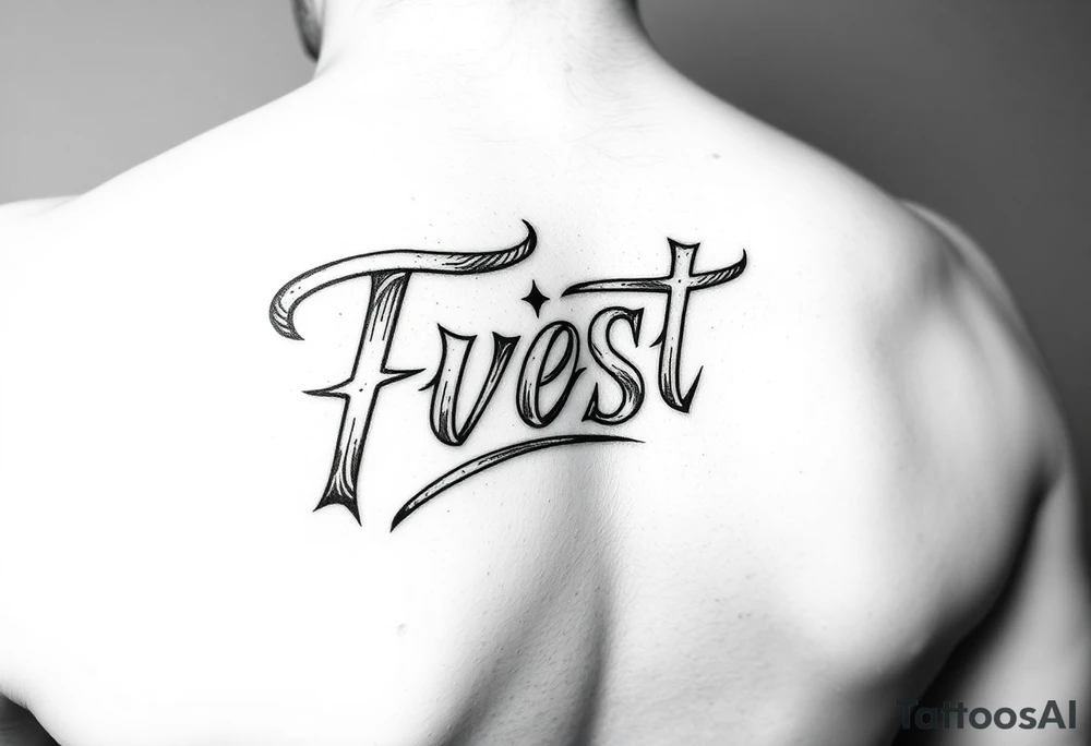 High class white trash fancy script tattoo tattoo idea