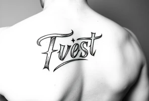 High class white trash fancy script tattoo tattoo idea