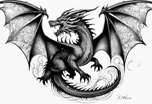 Dragon science tattoo idea