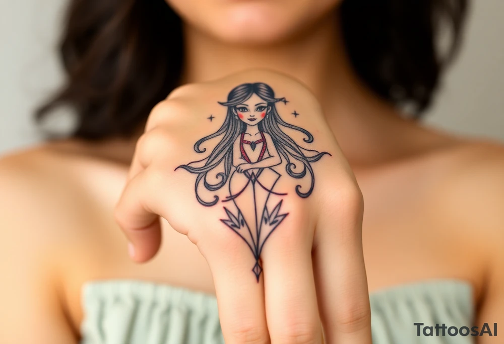 Asian Indian, Gemini, bratz doll tattoo idea