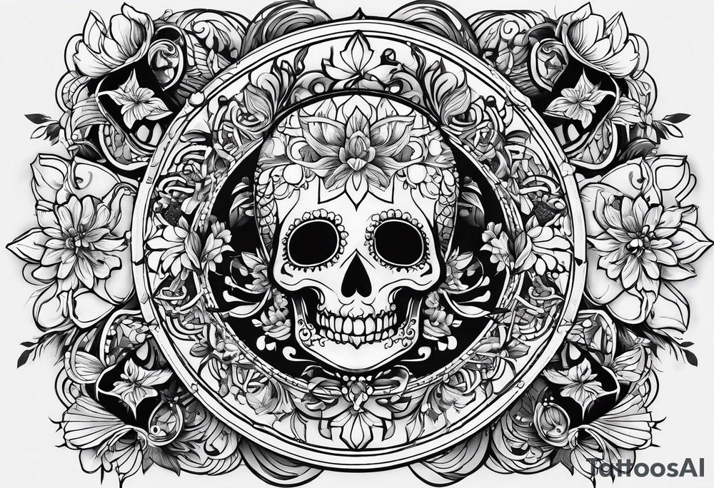 Татуировка во всю икру tattoo idea
