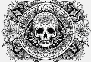 Татуировка во всю икру tattoo idea