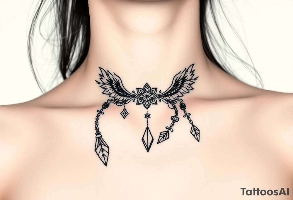 На шеи факел tattoo idea