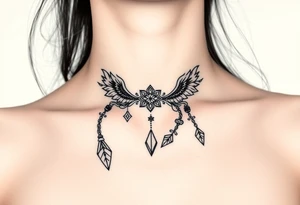 На шеи факел tattoo idea