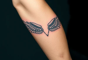 Angle wings tattoo idea