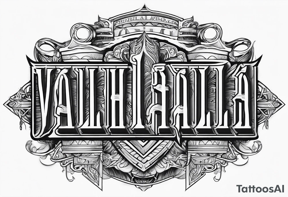 Valhalla 
 mist pillars tattoo idea