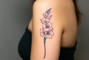 Quotes, 
paintbrushes, 
Gladiolus tattoo idea