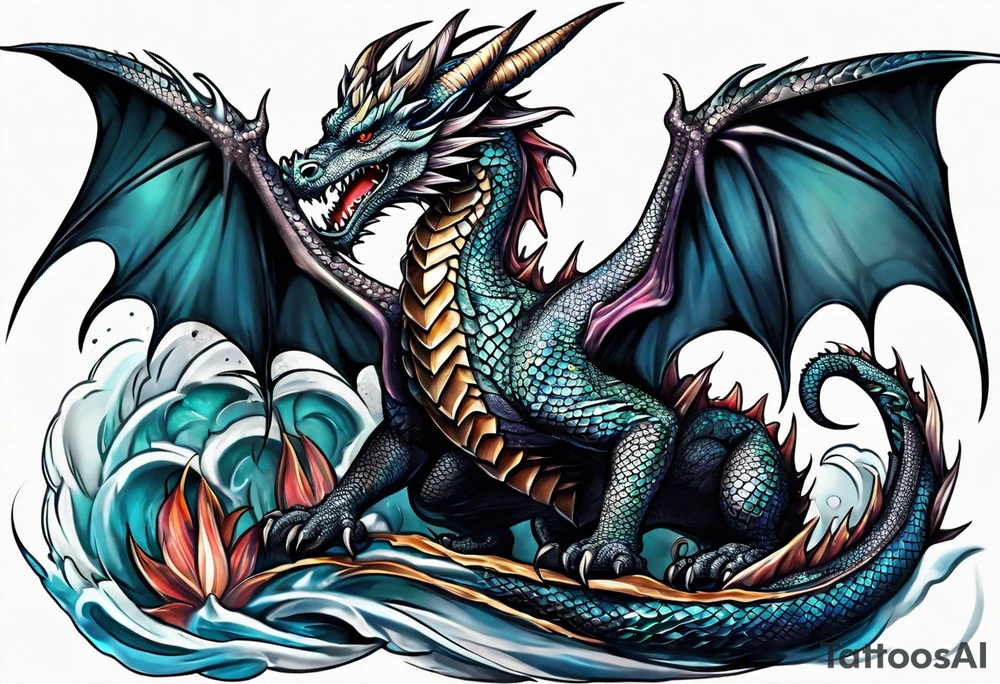 dragon skin tattoo idea