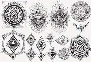 Geometric Ornemental tattoo idea