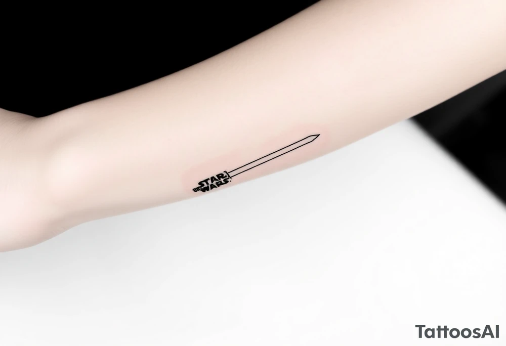 Star Wars Lightsabre tattoo idea