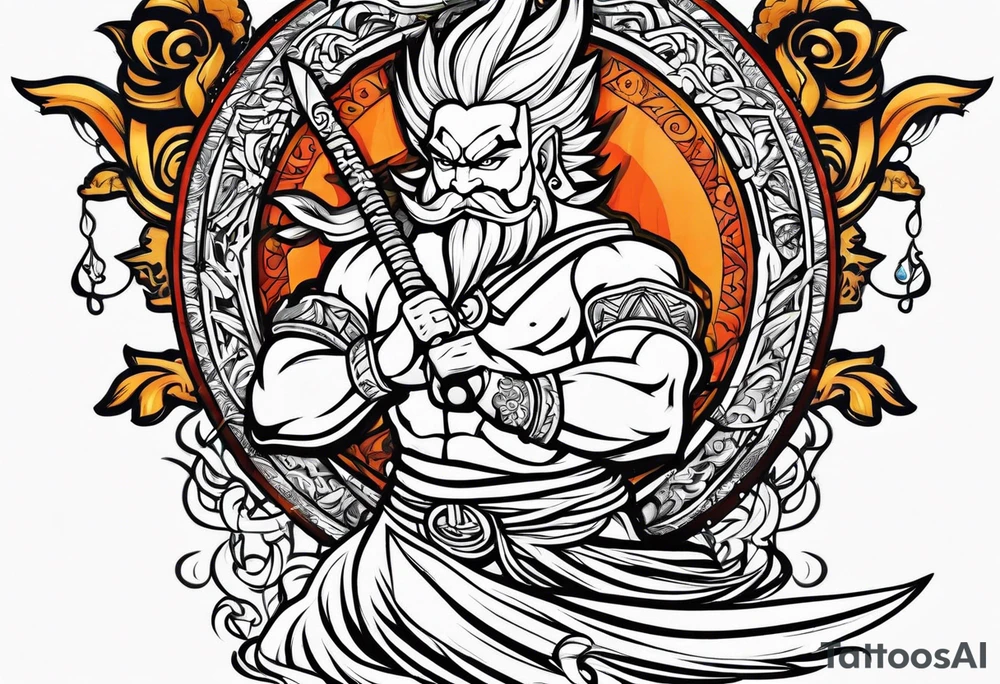 Kamehameha tattoo idea