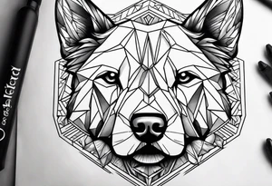 Savage dog tattoo idea