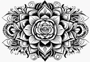 Abstract Chery flovers tattoo idea