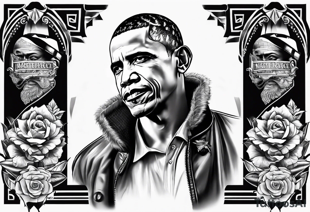 obama gangster tattoo idea