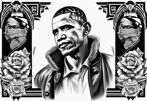 obama gangster tattoo idea