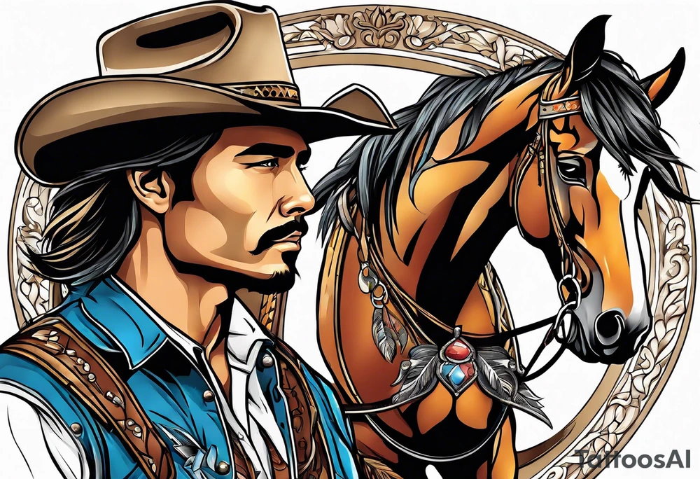 Cowboy tattoo idea