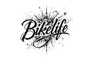 Bikelife tattoo simple text only tattoo idea