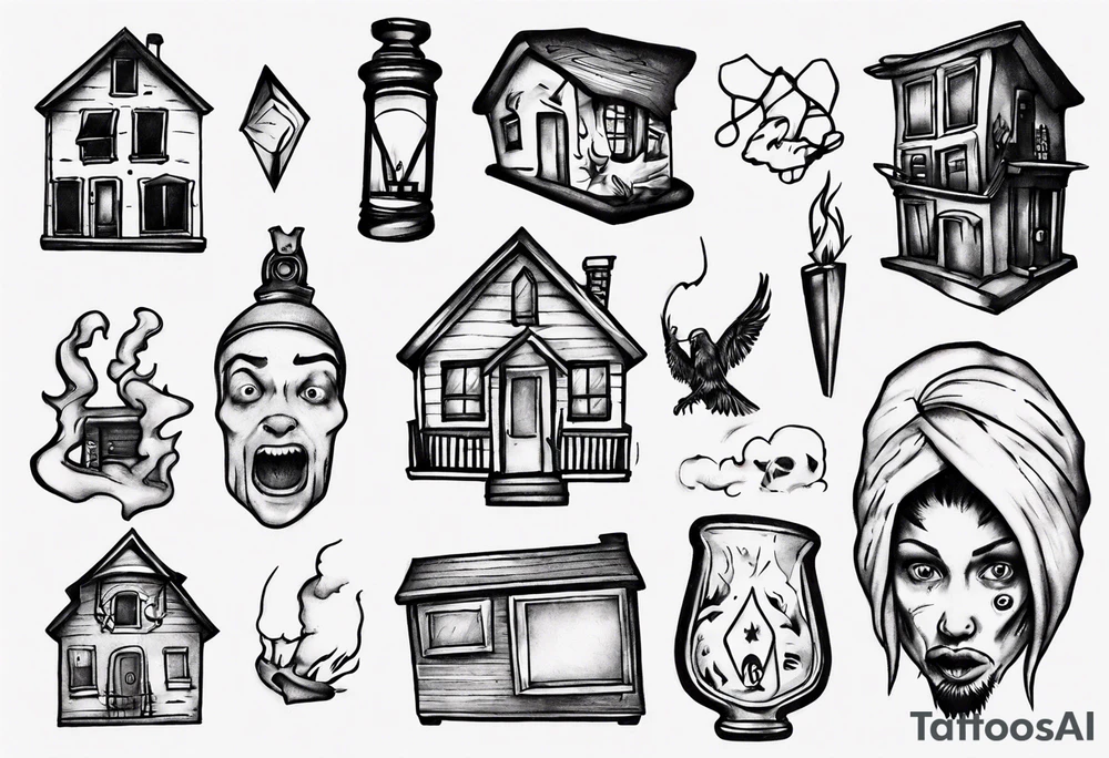 Small Home alone tattoo idea