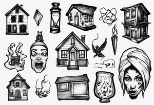 Small Home alone tattoo idea