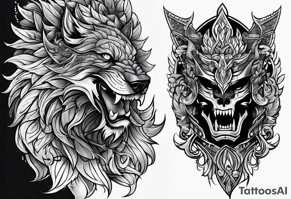 Armor for arm tattoo idea