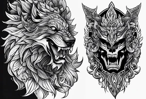 Armor for arm tattoo idea