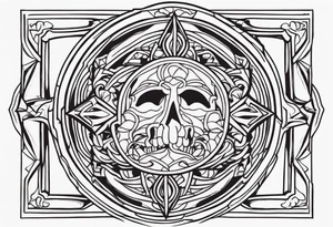2 inch tattoo above albow tattoo idea