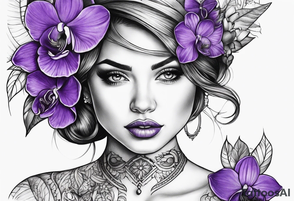 violet tattoo tattoo idea