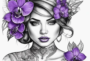 violet tattoo tattoo idea
