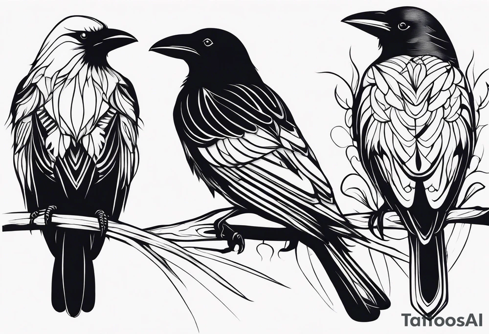 crows, tattoo idea