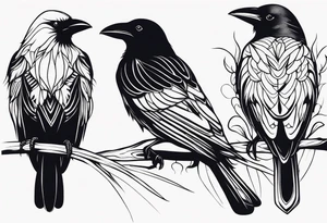 crows, tattoo idea