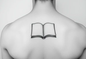 An open book tattoo idea