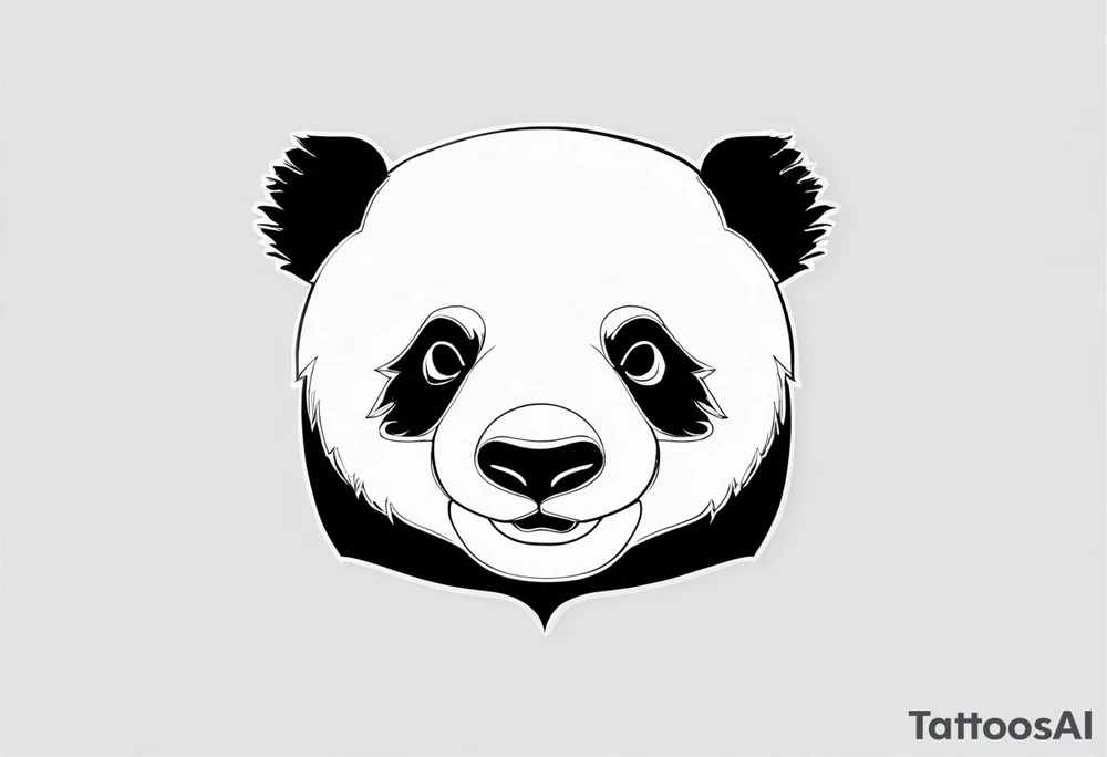 red y2k panda tattoo idea