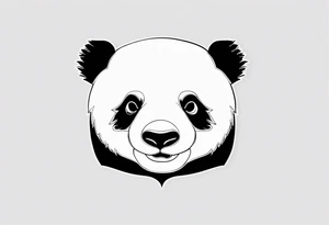 red y2k panda tattoo idea