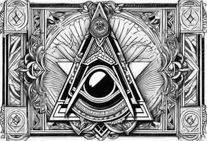 Masonic background tattoo tattoo idea