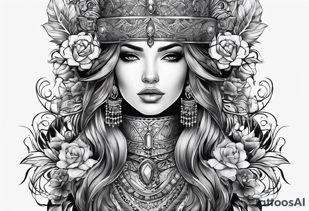shape of the body tattoo idea